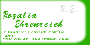 rozalia ehrenreich business card